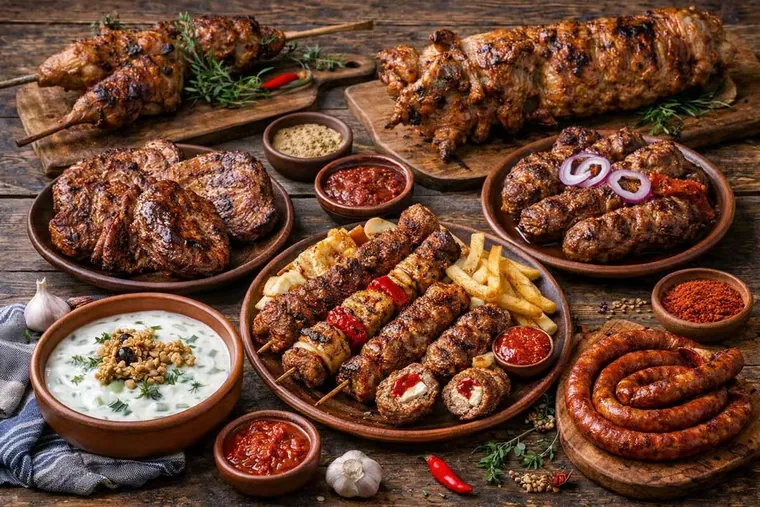 Grillades (kebapche, kyufte)