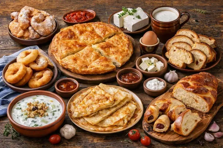 Petit-déjeuner (banitsa)